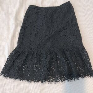 Petite knee length banana republic skirt lace